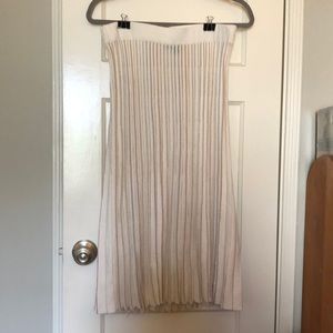 Ann Taylor pleated striped skirt